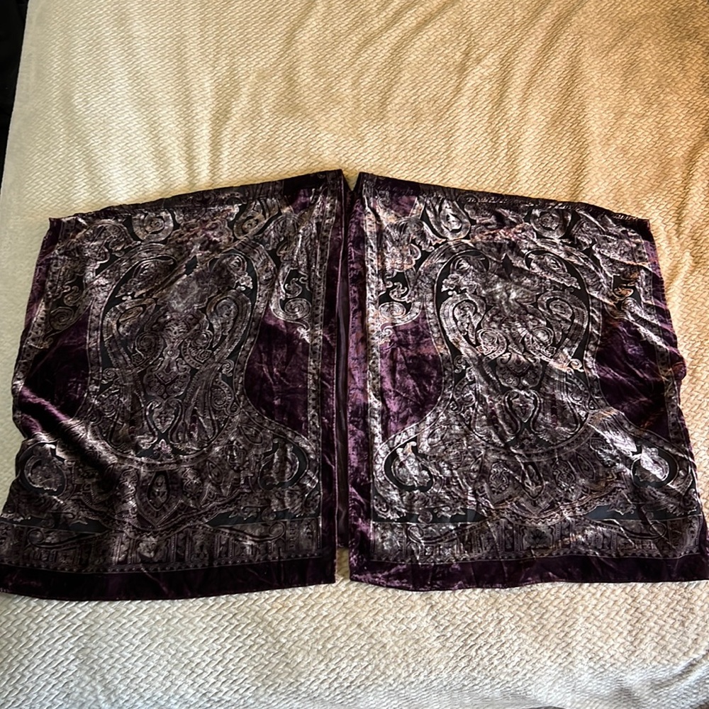 Host Pick🤎Oversized Purple + Silver Boho Festival Shawl
